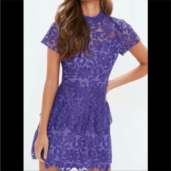 Misguided Purple Lace Dress 50 items just went below $20 - Picture 1 of 4